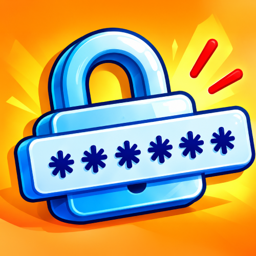 Illustration of a padlock and password, representing account protection.